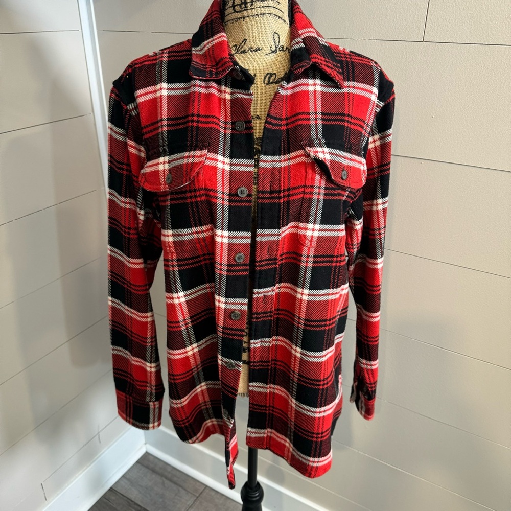 St. John’s Bay Plaid Shacket Jacket - Medium
